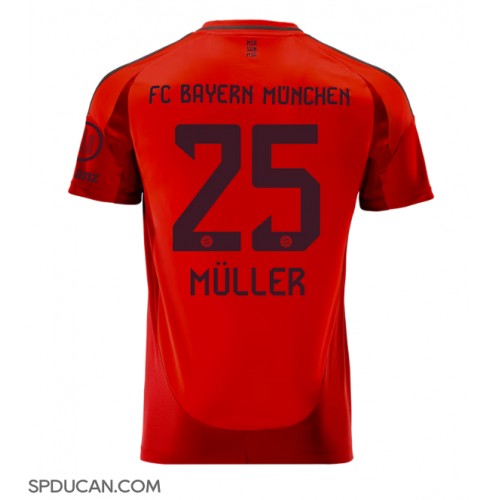 Muški Nogometni Dres Bayern Munich Thomas Muller #25 Domaci 2024-25 Kratak Rukav